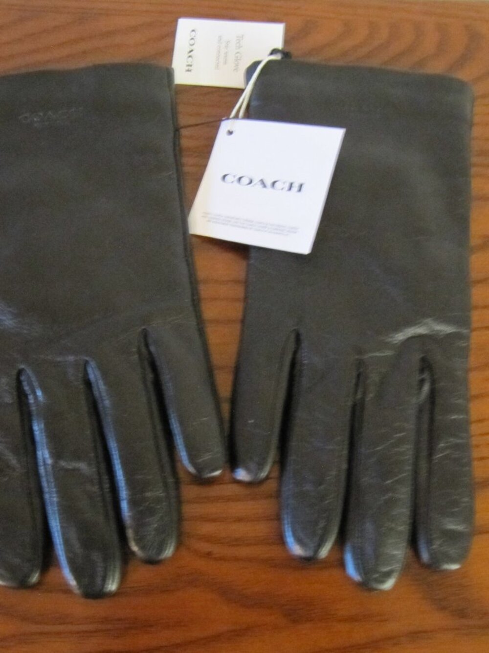 Coach Leather Tech Gloves - Stay Warm and Connected